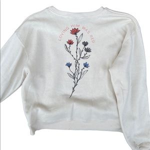 Taylor Swift Red Era Crewneck Sweater size Large